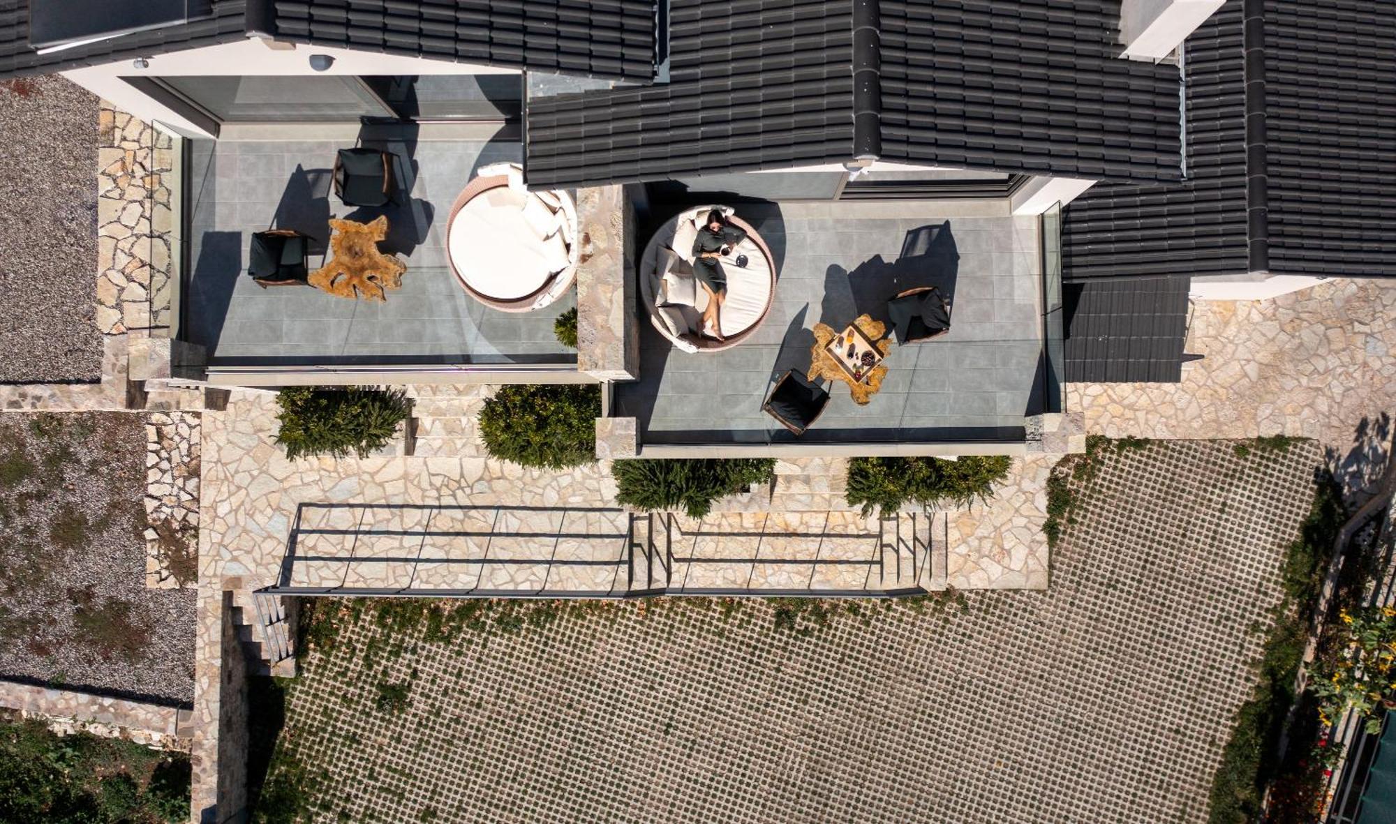 Evora Luxury Suites Mega Chorio Exteriér fotografie