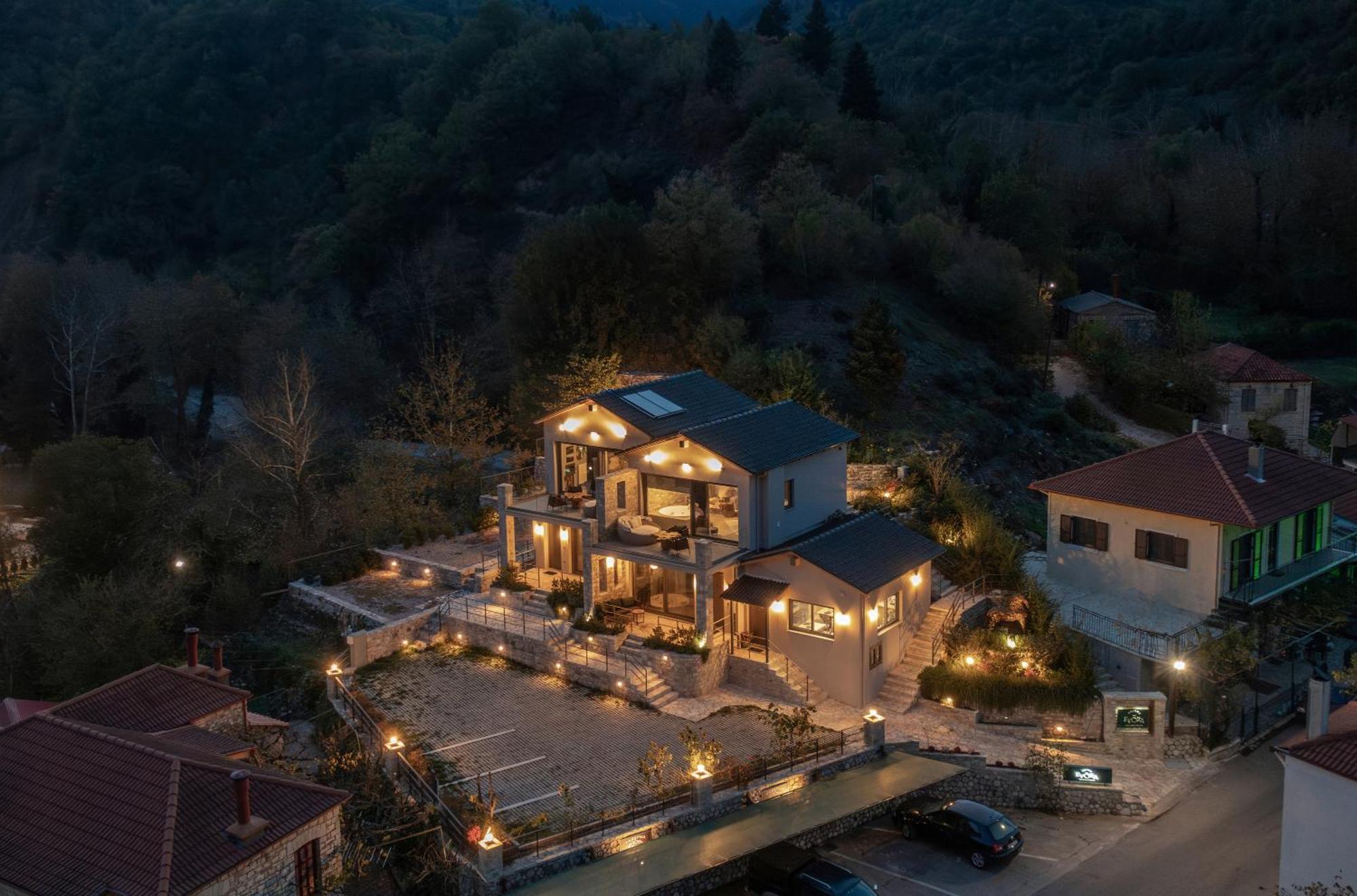 Evora Luxury Suites Mega Chorio Exteriér fotografie