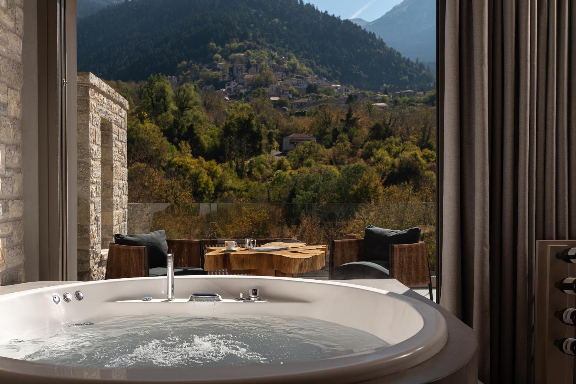 Evora Luxury Suites Mega Chorio Exteriér fotografie