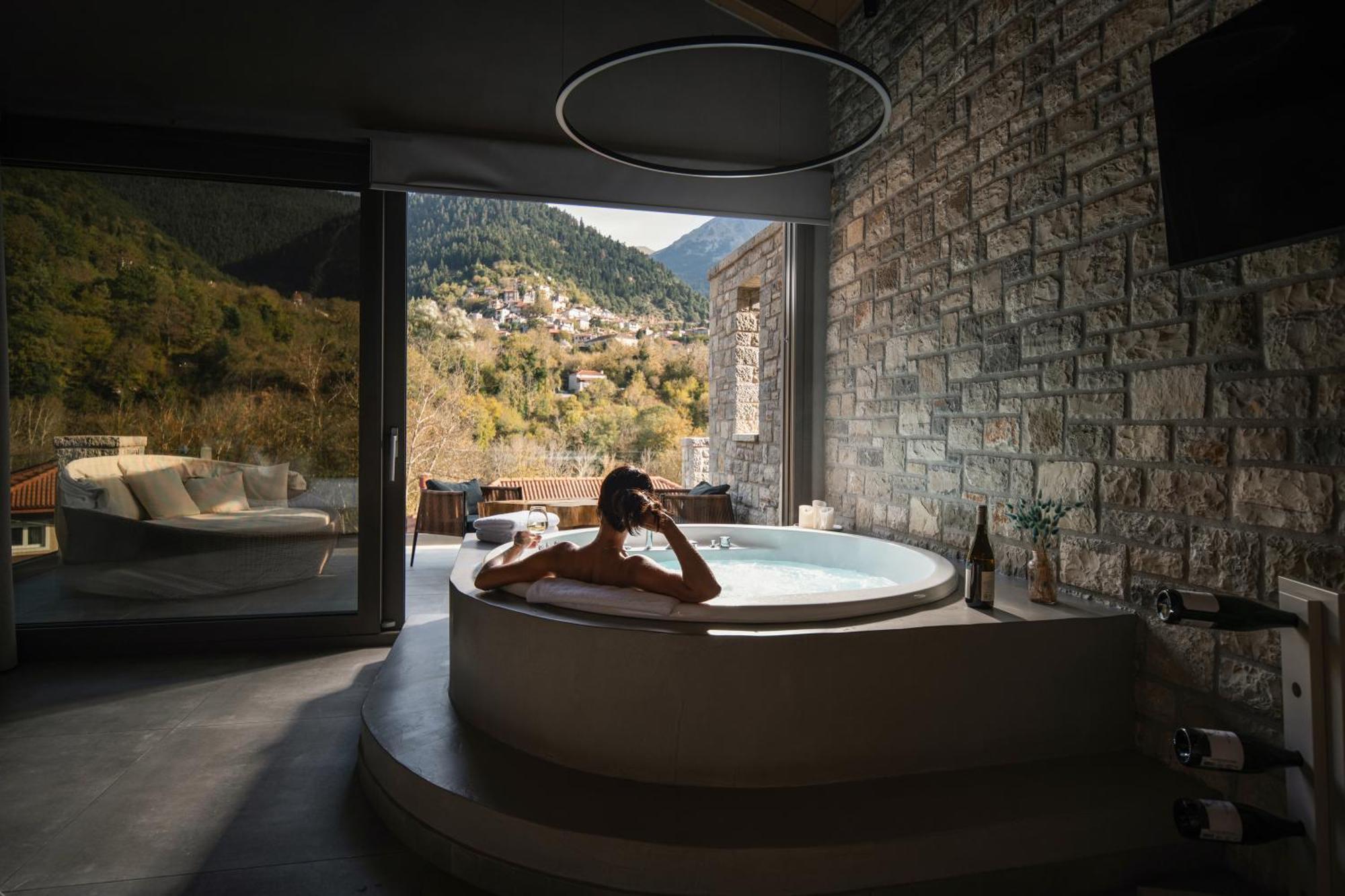 Evora Luxury Suites Mega Chorio Exteriér fotografie