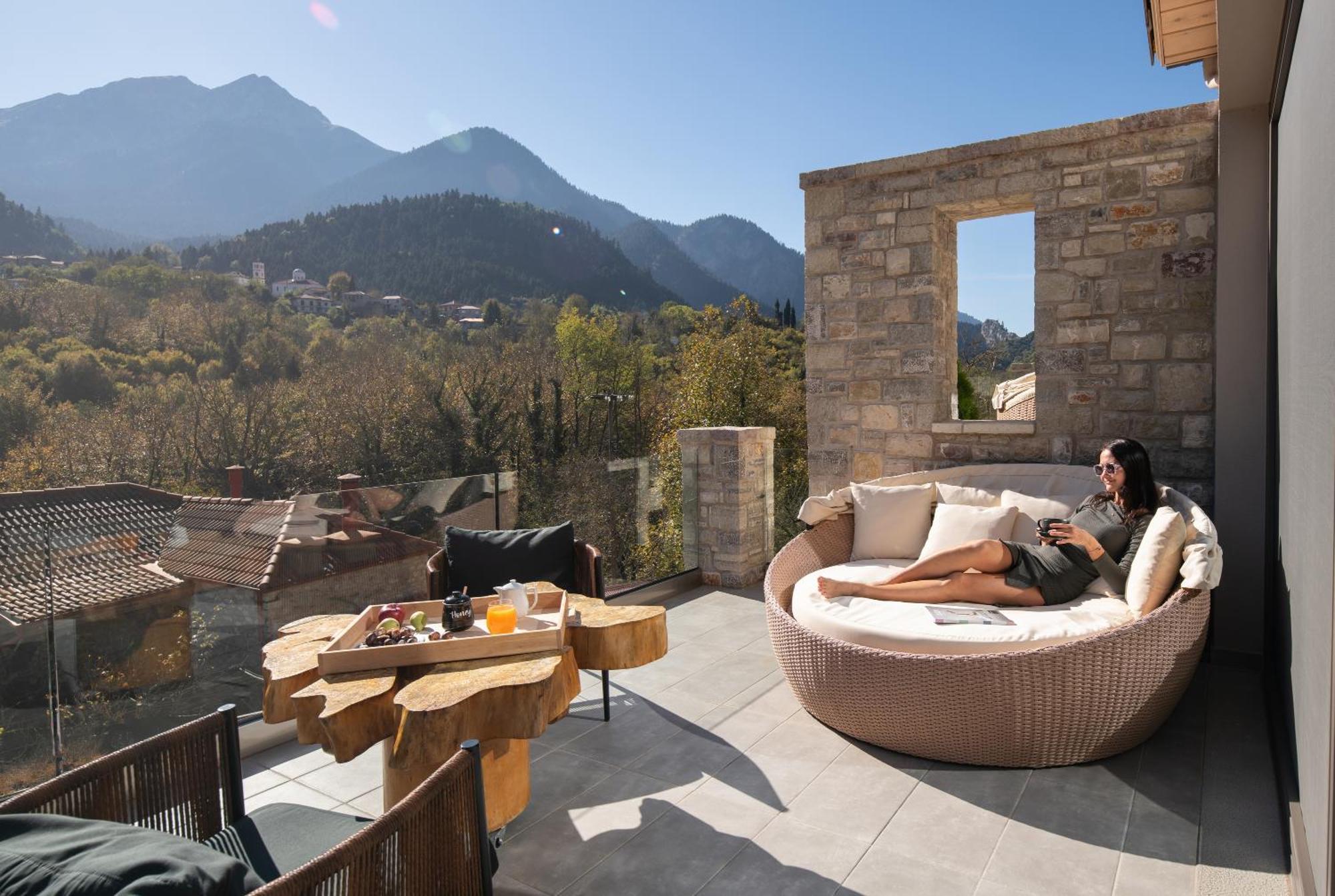 Evora Luxury Suites Mega Chorio Exteriér fotografie