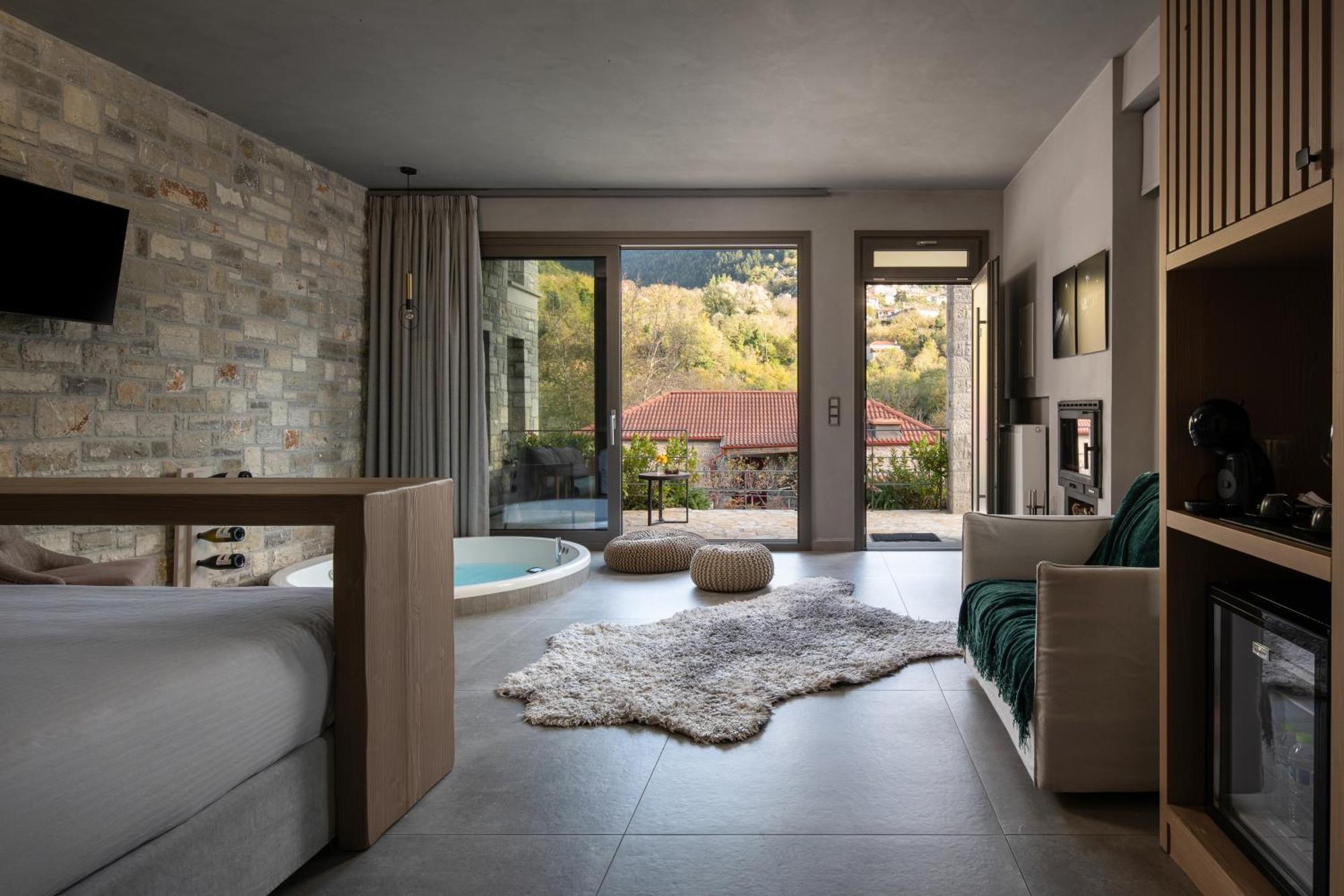 Evora Luxury Suites Mega Chorio Exteriér fotografie
